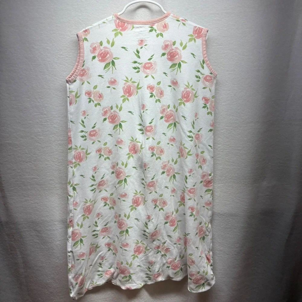 Mama Cheetah XL Girls 18-24M Pink Floral Organic Cotton Sleep Sack Bag 35-40 In‎